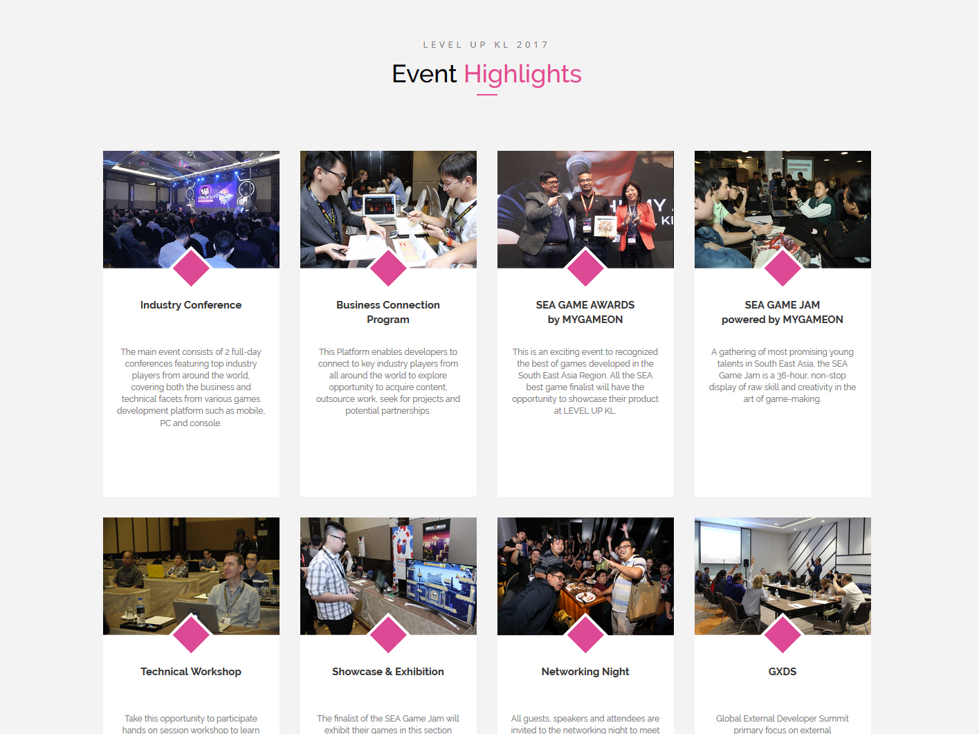Level Up KL Landing Page