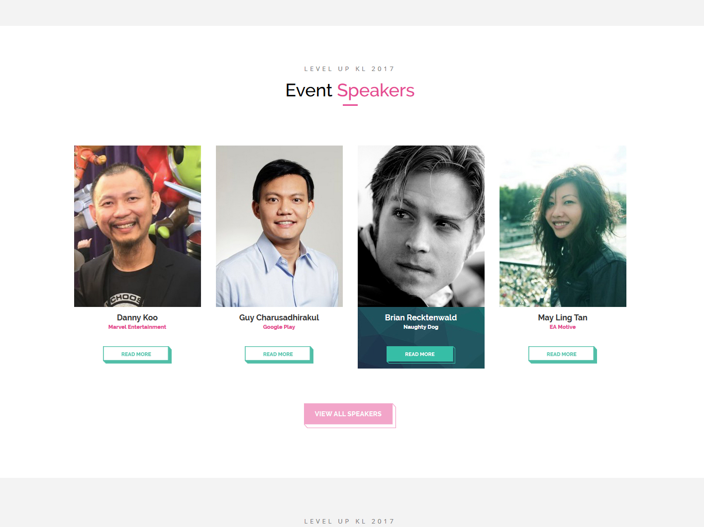 Level Up KL Landing Page - Speaker